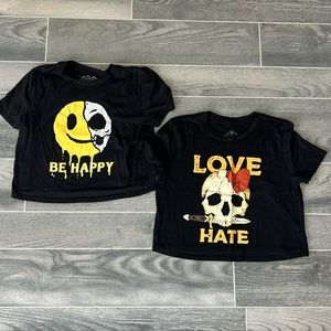 SOLD Savage barbell crop tops